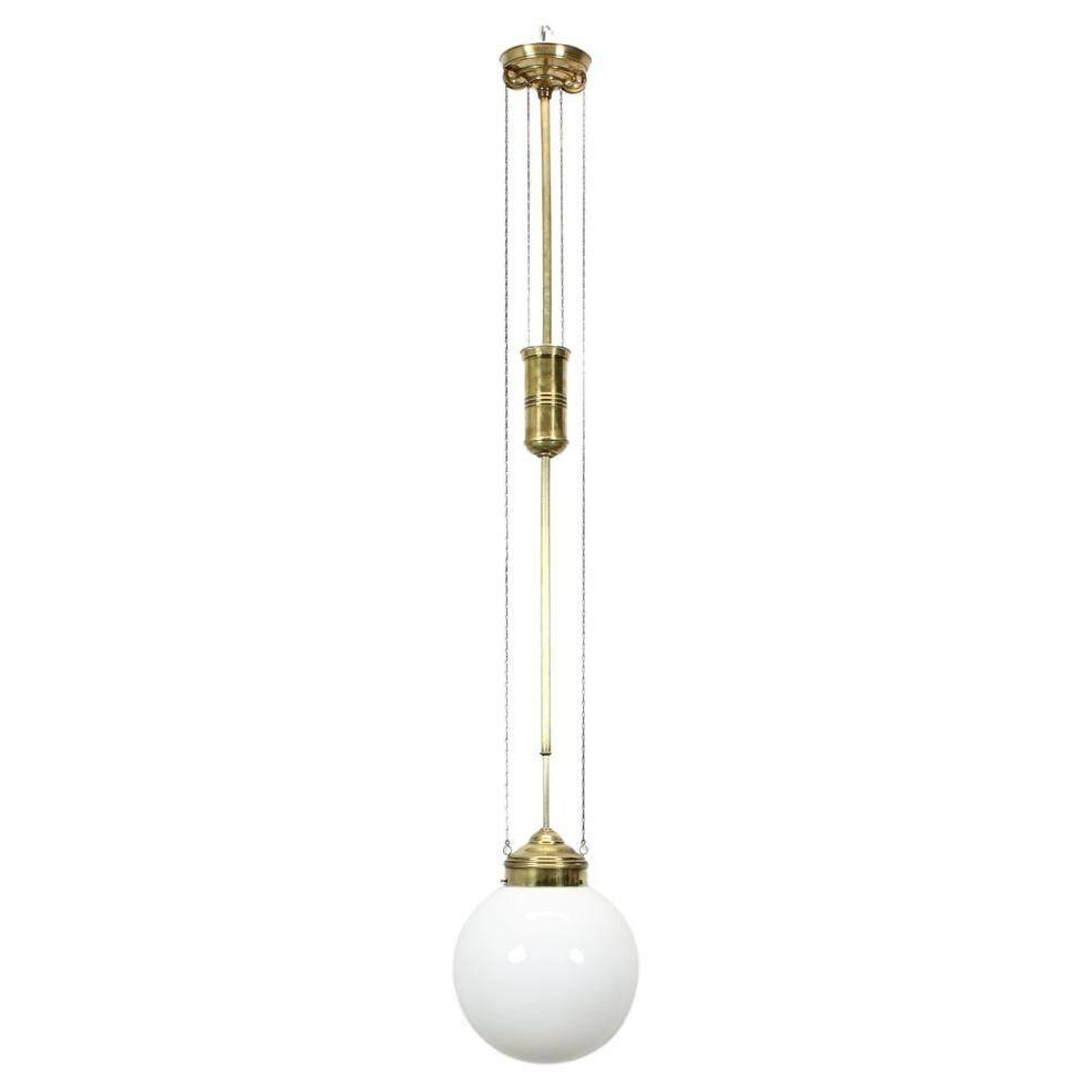 Suspension art nouveau unique réglable années 1920