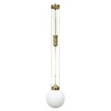 Unique adjustable Art Nouveau pendant light from the 1920s