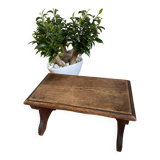 Wooden footrest stool