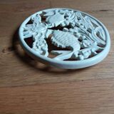 Cast iron fish trivet