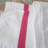 3 old mixed-breed tea towels