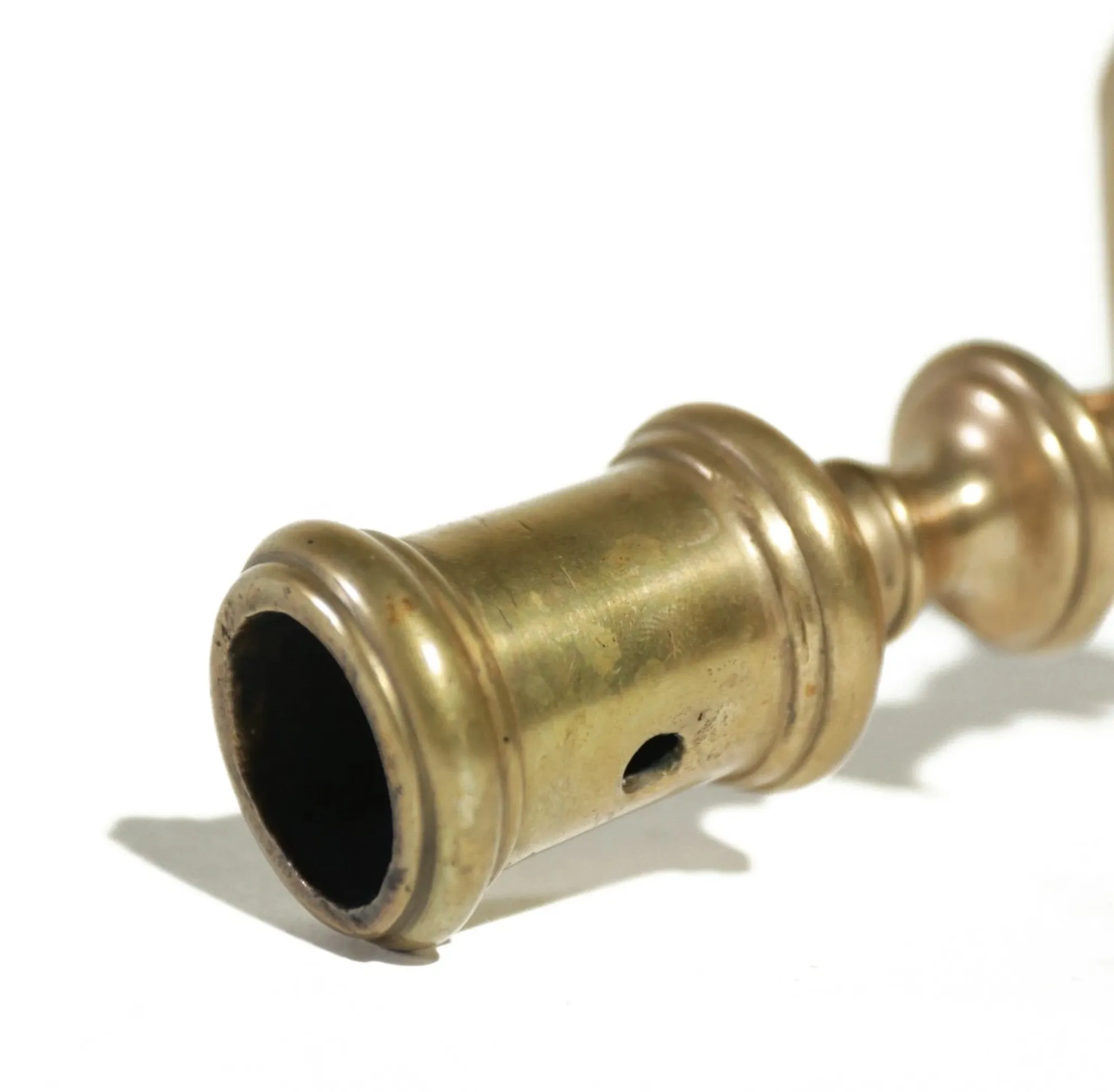 17th-century French bronze candlestick