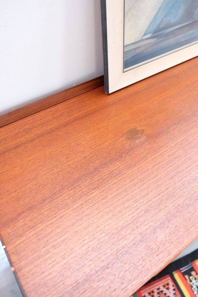 Teak ring buffet in vintage retro style from the 60s-70s.