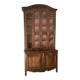 Impressive sideboard, two-part display cabinet in walnut