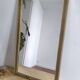 Miroir rectangulaire en bois doré