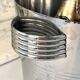 Art Deco Champagne Ice Bucket, Vintage French Chromed Stainless Steel