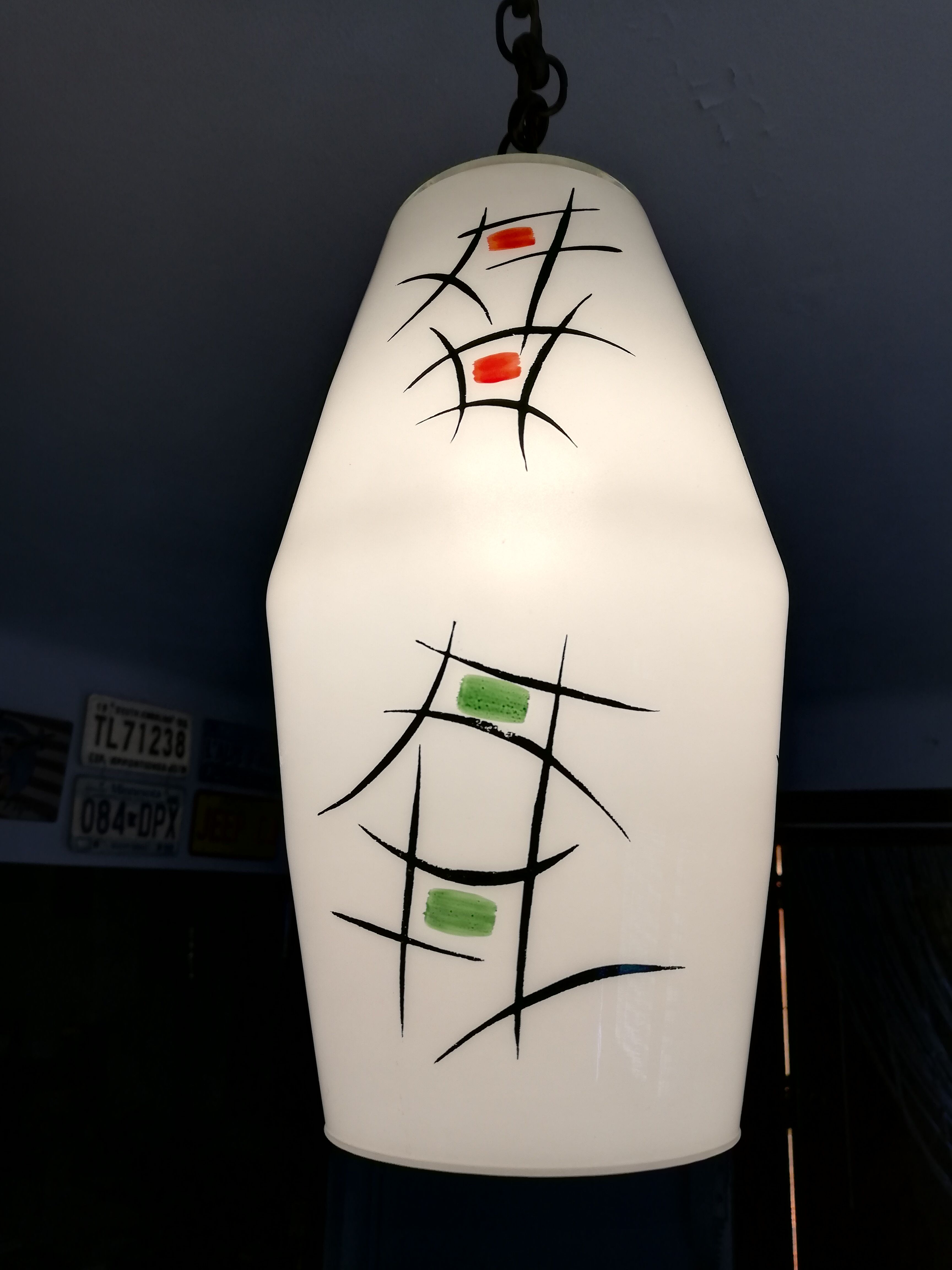 hanging lamp colorful Zen patterns 60