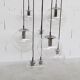 Chromium waterfall chandelier chromed by Raak holland 70