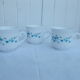 3 Arcopal cups