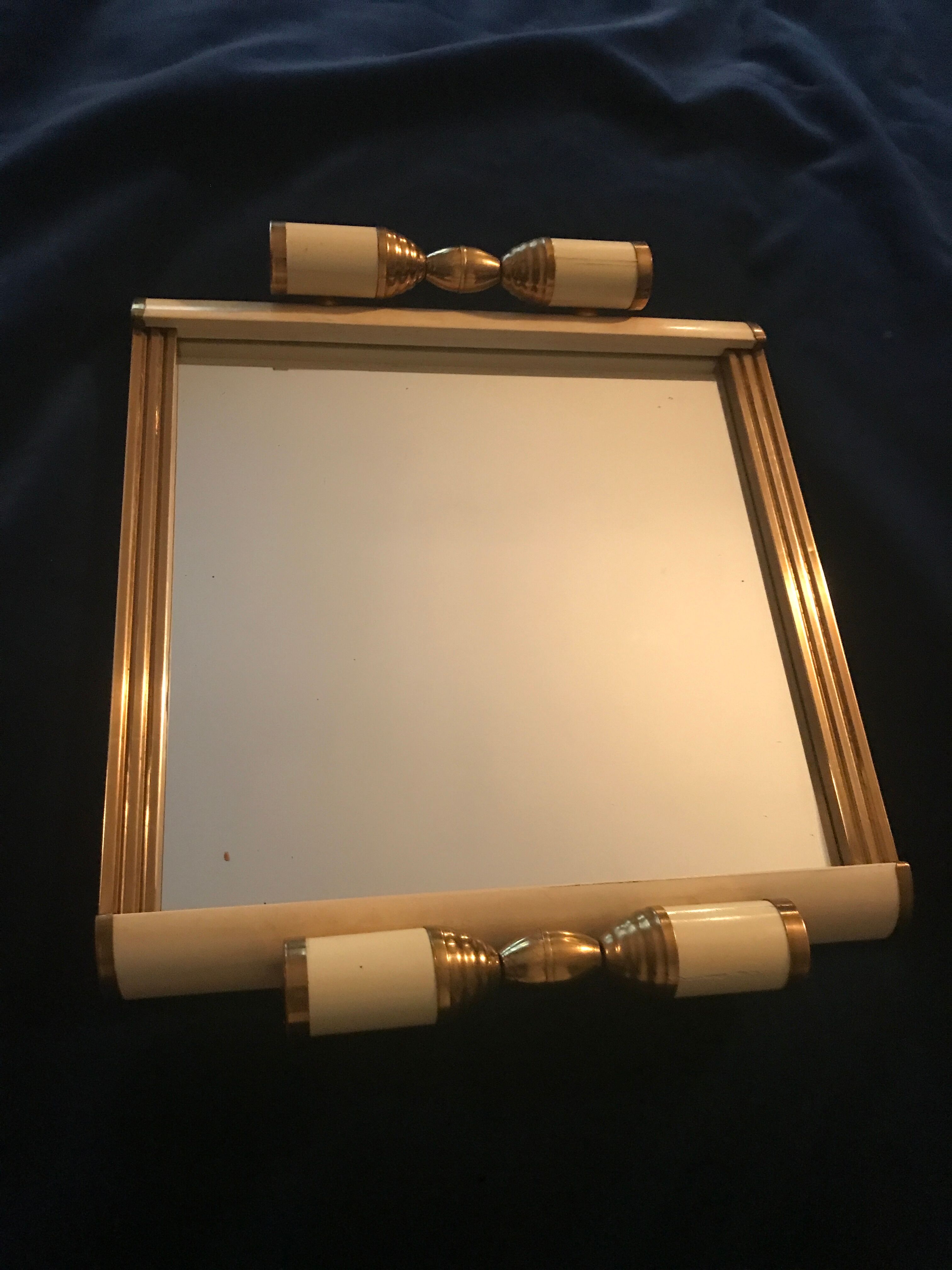 Art Deco servant mirror tray