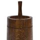 Vintage umbrella stand holder oak basket storage design 60's minimalist