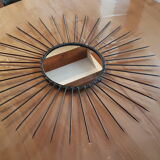 Former witch diameter 73cm wrought iron mirror