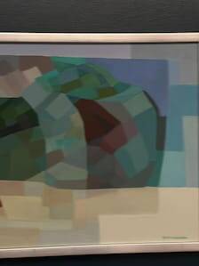 Original Swedish Oil on Canvas – “Composition” by Rune Eringstam – Signed – Vintage & Framed