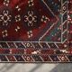 Vintage Red Hand-Woven Oriental Afghan Rug, 1970s