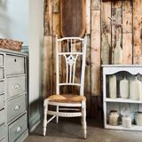 Old straw chair