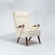 Chresten Findahl Brodersen High Back Lounge Chair Danish Teak 1950s