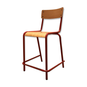 chaises d'école vintage