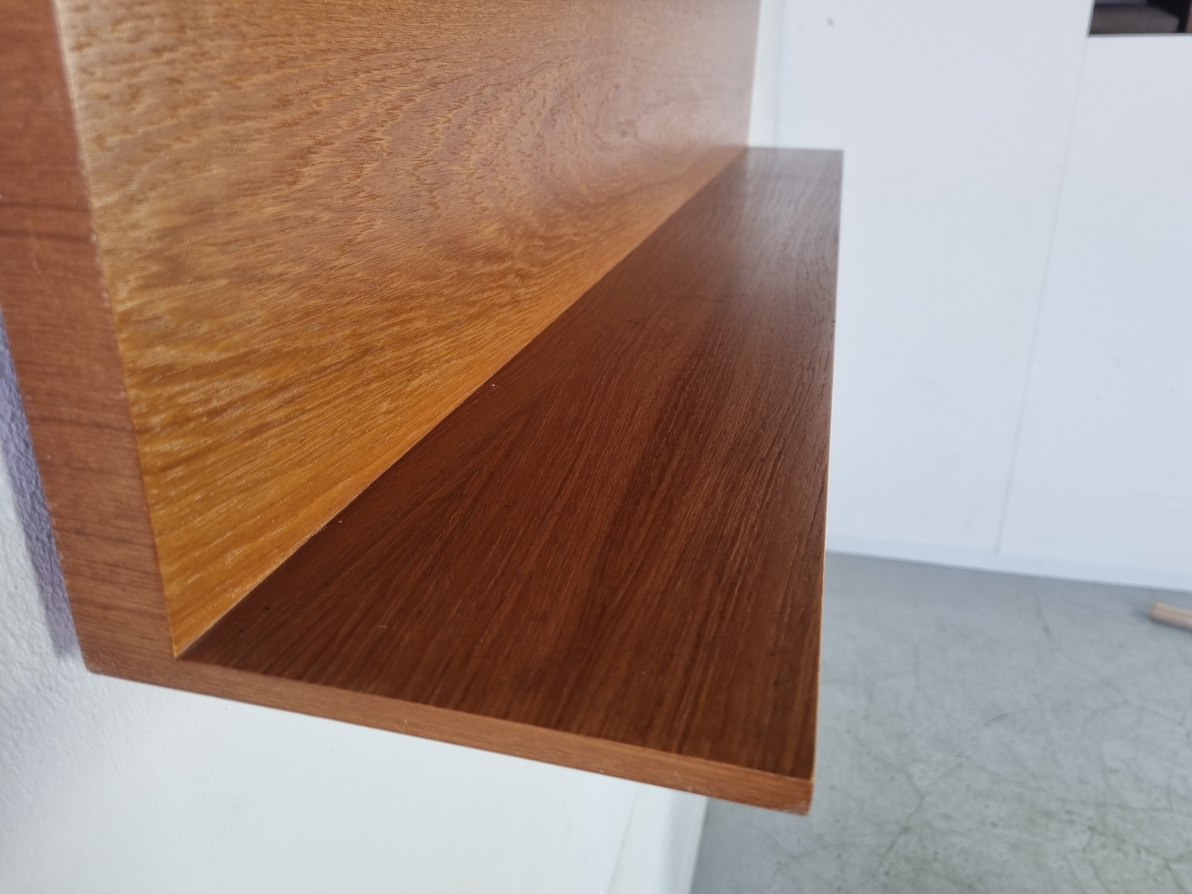 Teak wall floor by Wilhelm Renz, 60s