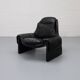 Saporiti Italia P60 armchair with ottoman