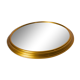 Plateau miroir doré 1960 d32cm