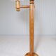 Modern sculptural Scandinavian floor lamp in pine by Uno Kristiansson, Sweden 1970s