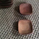Series of 6 wooden ramekins
