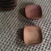 Série de 6 ramequins en bois