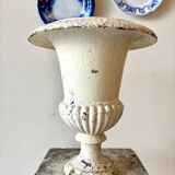 Medici pot in white cast iron - shower base