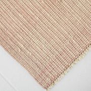 Tapis Kilim en jute et laine rose clair fait main