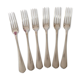 Large Antique Christofle Forks X6 in silver metal