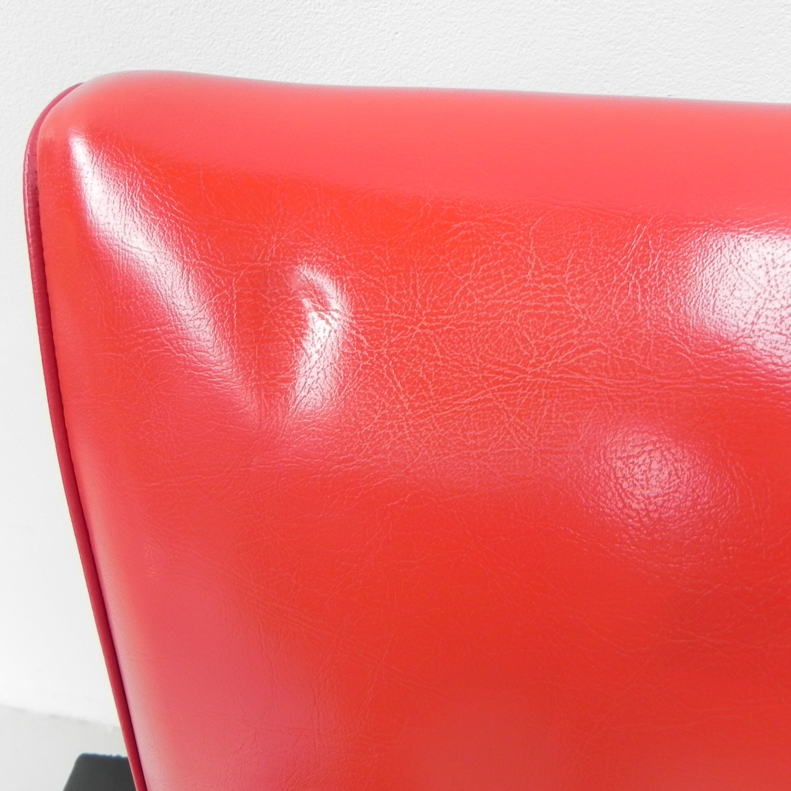 Vintage skai armchair with armrests
