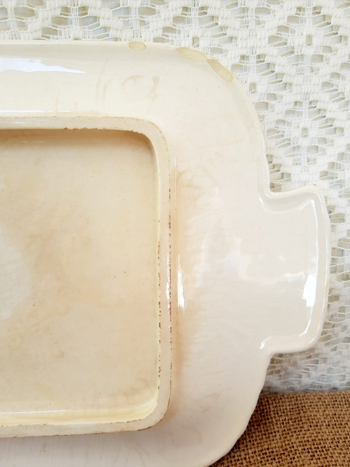 Longwy France Yellow Dessert Service