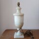 Alabaster lamp base