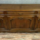 buffet in a row Louis XV neo-rustic walnut tree of curved shape