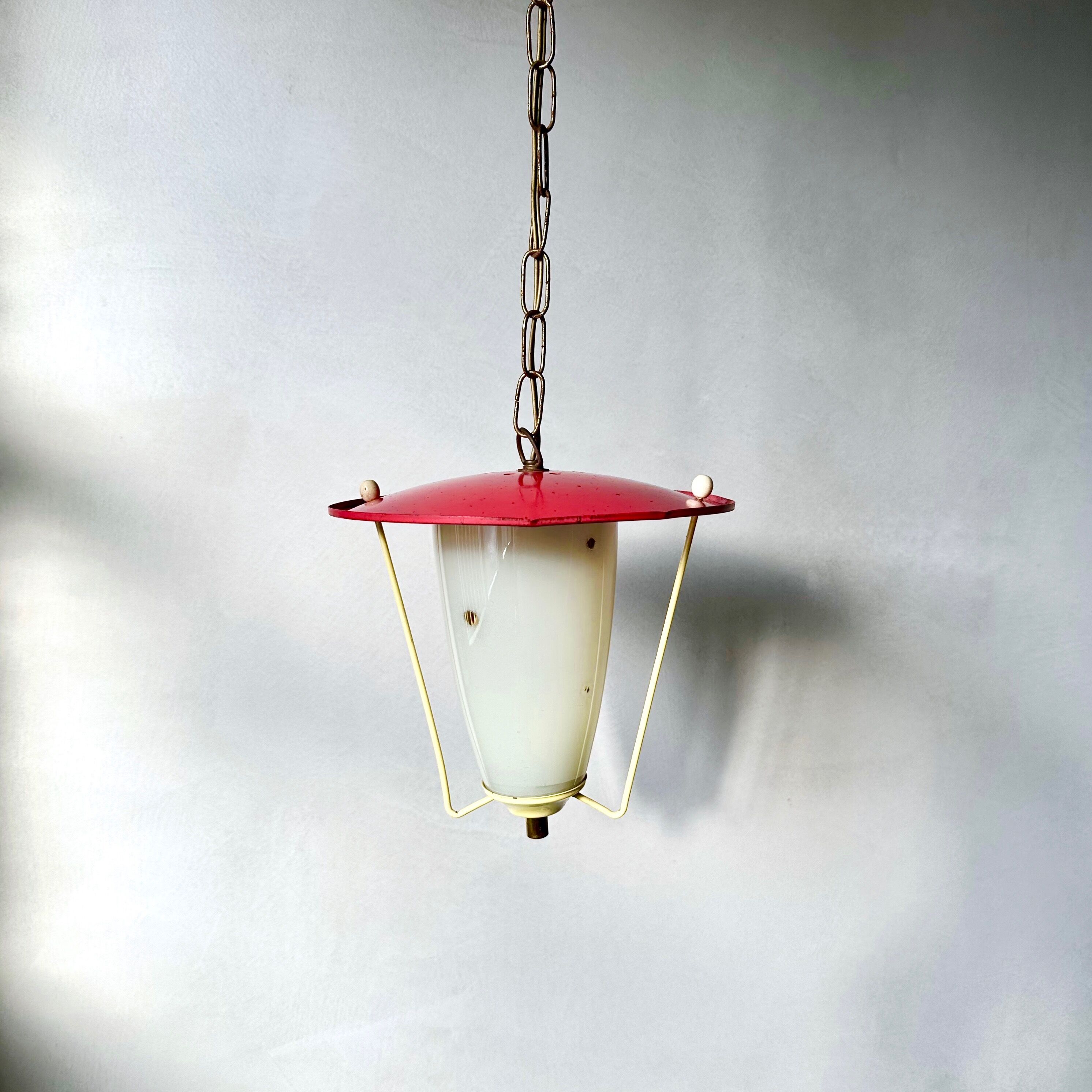 50's hanging lamp vintage