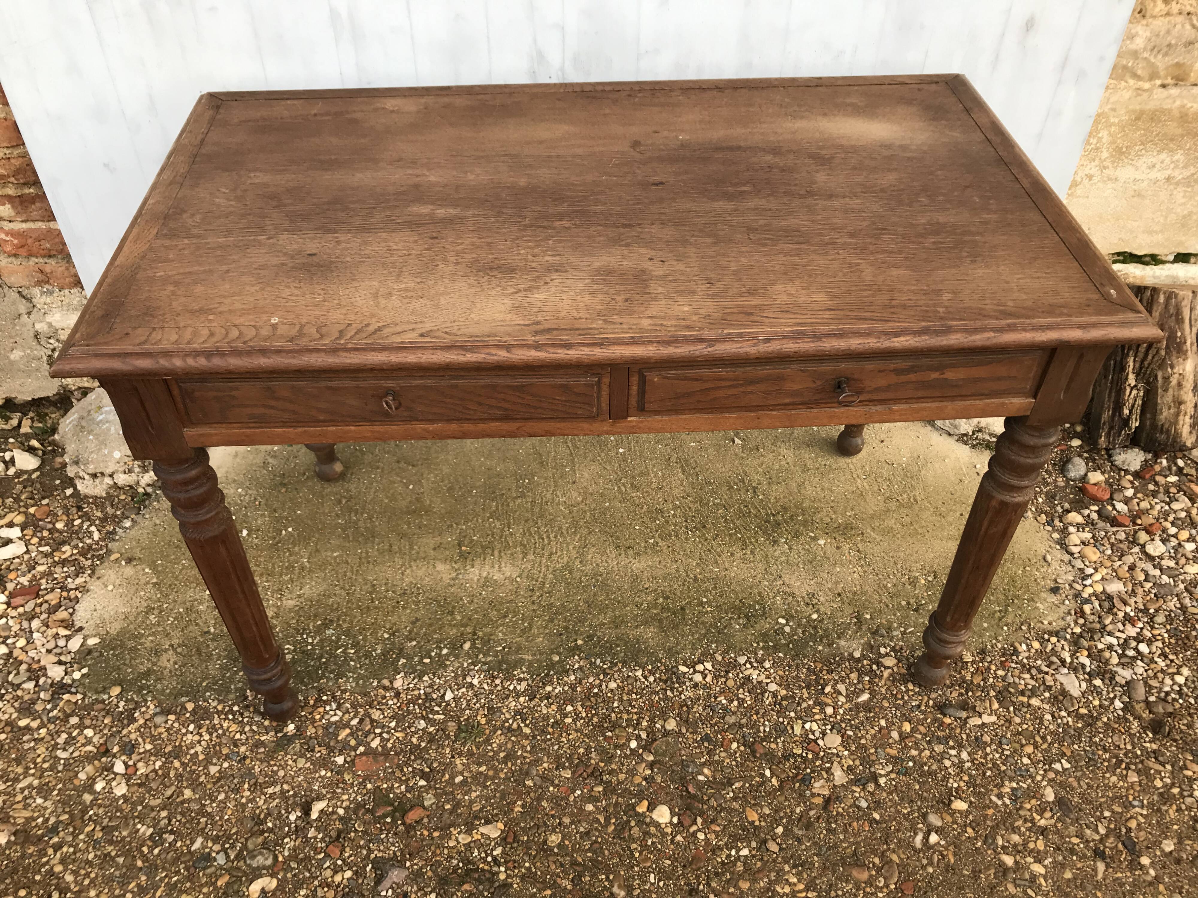 Desk flat oak 1900