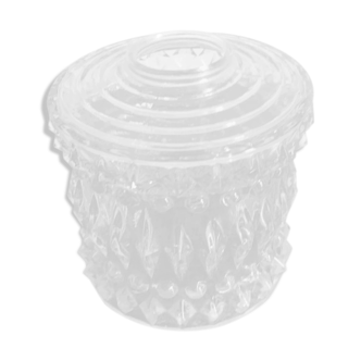 Moulded glass globe for suspension or lamp to lay