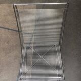 Vintage German Kreuzschwinger lounge chair by Till Behrens for Meyer Stahlmöbel, 1980s.