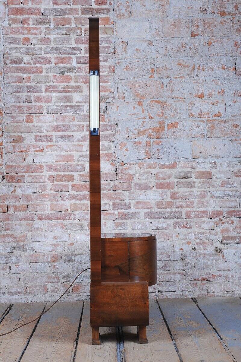Czech Art Deco Dressing Mirror in Walnut, 1930s