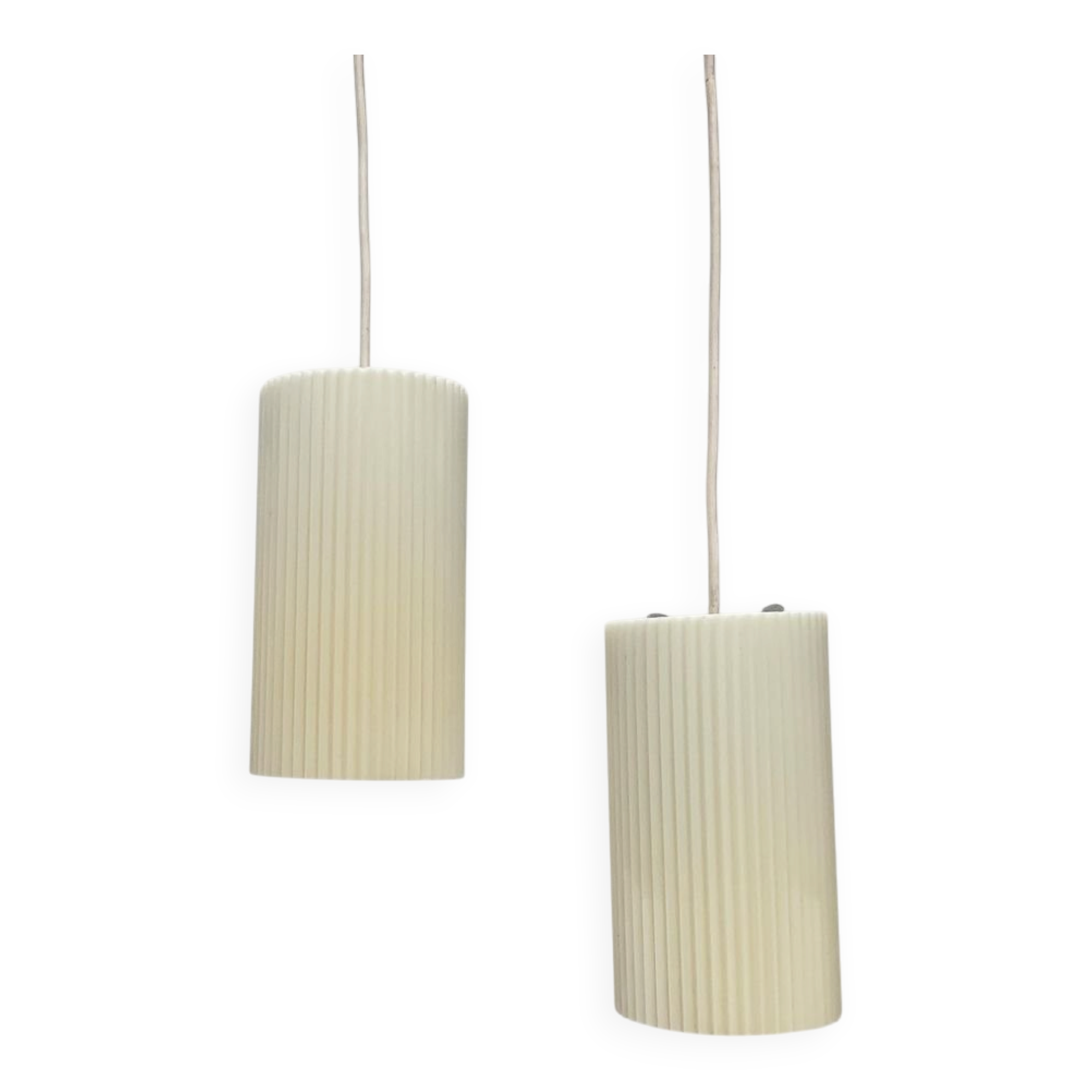 Modern mid-century German plastic suspension by Erco.