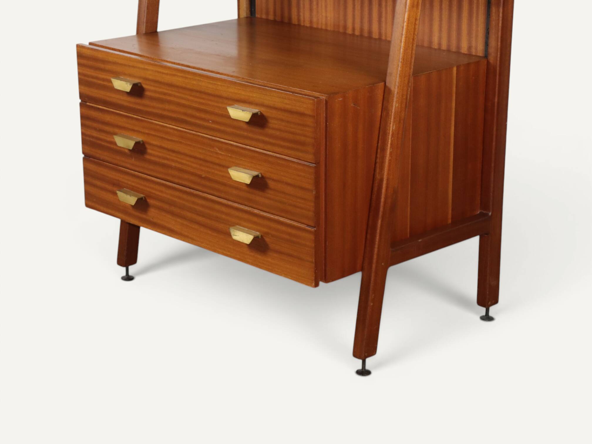 Vintage Italian wooden library - 1960s