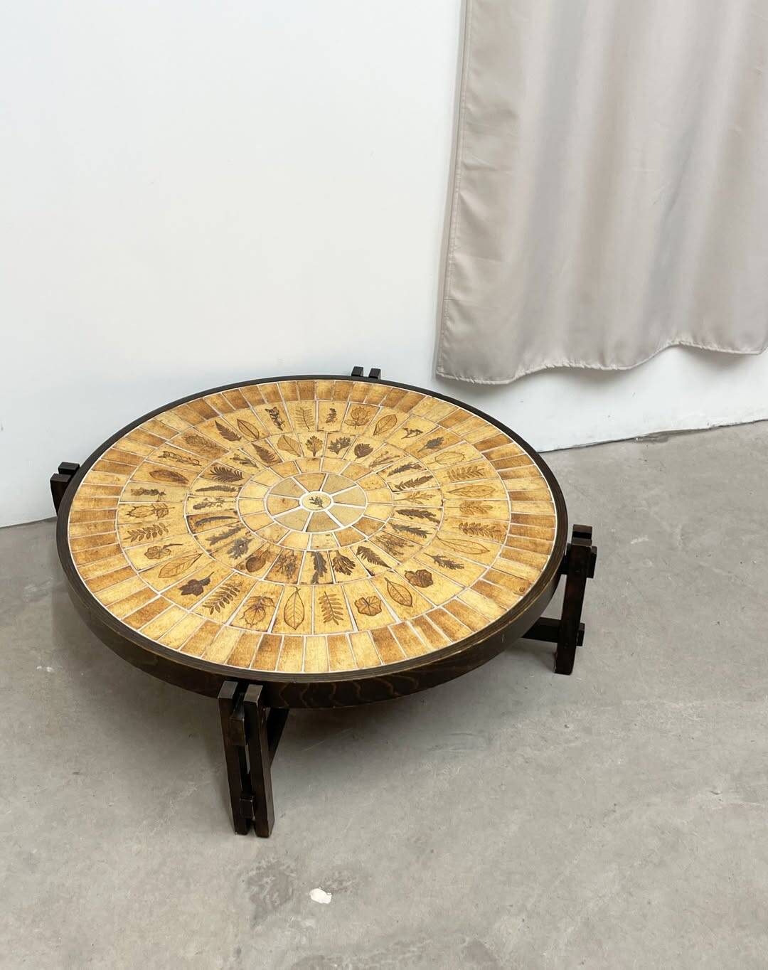Table basse Herbier, Roger Carpon, Vallauris, France, 1970