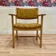 Set of 6 armchairs stamped Hans Wegner "Scandinavian design" 1960.