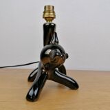 Vintage black cat table lamp