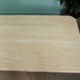 80's travertine coffee table