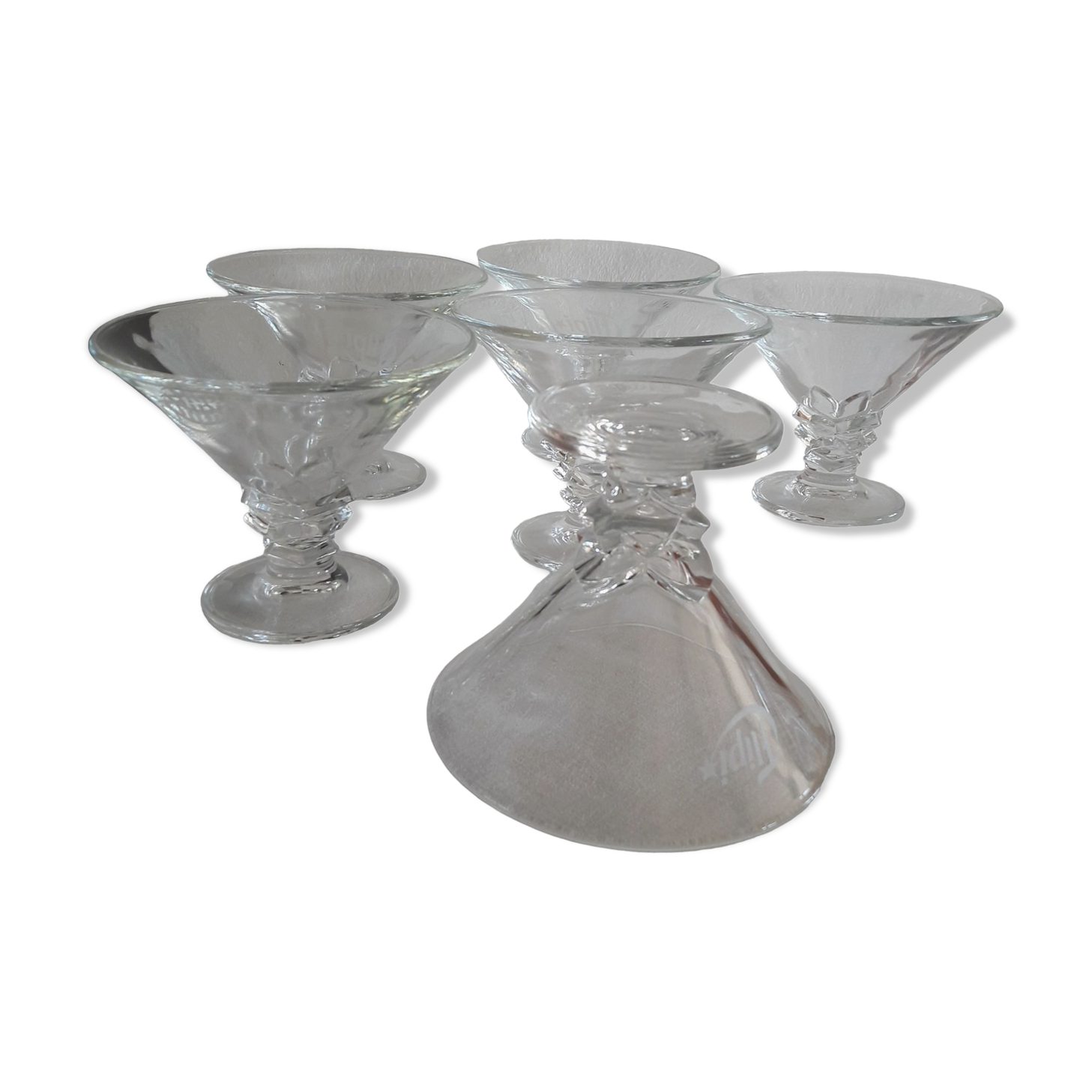 Set of 6 vintage ice cream bowls