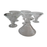 Lot de 6 coupes à glace  vintage