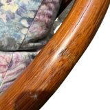 Fauteuil pivotant en rotin