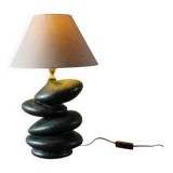 Ceramic pebble lamp by François Chatain