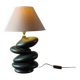 Ceramic pebble lamp by François Chatain